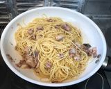 サバのペペロンチーノ風パスタ作り方5写真