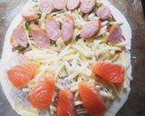 米粉で速攻焼けるクリスピーPizza❤️作り方7写真