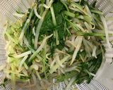 水菜ともやしの塩昆布和え作り方1写真