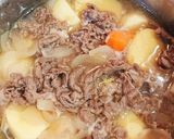 簡単すき焼きのたれと昆布つゆの肉じゃが作り方4写真