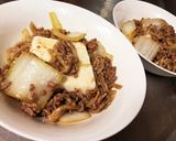 焼き鳥のタレで簡単ひき肉あんかけ豆腐作り方5写真