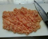 鶏むね肉のジャンボハンバーグ甘酢あんかけ作り方5写真
