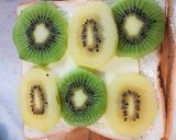 キウイフルーツとチーズのサンドイッチ作り方3写真