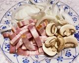 濃厚カルボナーラうどん♪作り方1写真