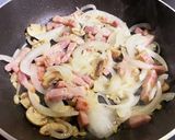 濃厚カルボナーラうどん♪作り方3写真