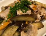 茄子と豚バラの香味炒め作り方4写真