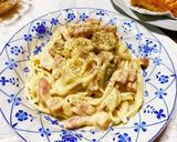 濃厚カルボナーラうどん♪作り方8写真