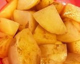オーブンでヘルシー☆カレーポテト作り方2写真