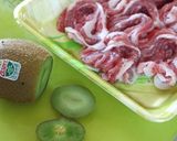 キウイでしっとり柔らか♪冷しゃぶサラダ作り方1写真