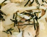鶏むね肉と梅肉のさっぱり焼きうどん作り方4写真