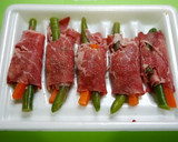 血管若返り！野菜の肉巻き☆ヒハツ炒め作り方1写真