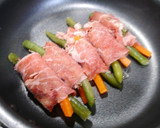 血管若返り！野菜の肉巻き☆ヒハツ炒め作り方2写真