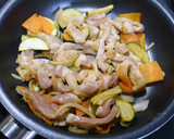 簡単！豚肉とズッキーニの中華炒め作り方4写真
