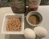 簡単！エスニック納豆玉子焼作り方1写真