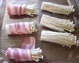 mえのきのベーコン巻き焦がしマヨ醤油味作り方2写真