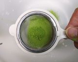 抹茶と新茶のジェノベーゼ風パスタ作り方2写真