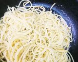 抹茶と新茶のジェノベーゼ風パスタ作り方4写真