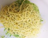 抹茶と新茶のジェノベーゼ風パスタ作り方5写真