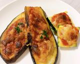 ダイエット　ナスとズッキーニの野菜ピザ作り方2写真
