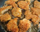 ☆揚げ焼きでヘルシーたらのごま風味カツ♪作り方5写真