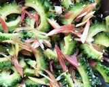 さっぱり☆ゴーヤと茗荷の酢の物作り方4写真