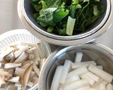 小松菜のバター醤油炒め作り方1写真