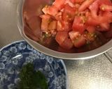 蒸し鶏とトマトの生姜タレ和え作り方5写真