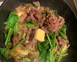 牛肉ほうれん草しめじパスタ作り方5写真