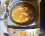 炊飯器でゴロゴロチキンカレー作り方2写真