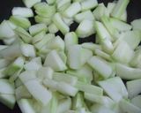 夕顔の炒め物作り方1写真