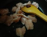 ささみとしめじのクリームパスタ作り方2写真