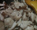 ささみとしめじのクリームパスタ作り方4写真