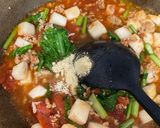 カブとトマトの鶏そぼろ味噌煮作り方4写真
