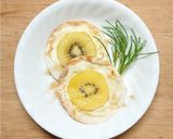 キウイとクリームチーズのミニスイーツピザ作り方4写真