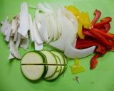 簡単！ズッキーニの味噌汁☆味噌バター風味作り方1写真