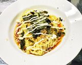 手抜き時短 野菜なし炒り卵の冷やし中華作り方4写真