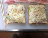 広島焼き風トースト作り方2写真