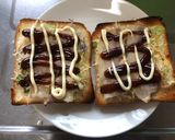 広島焼き風トースト作り方6写真
