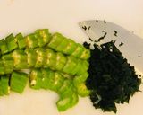 オクラ＆しらすが美味しい！夏のわかめご飯作り方4写真