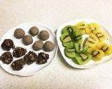 黒豆の餡で、フルーツ大福作り方2写真
