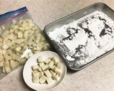 黒豆の餡で、フルーツ大福作り方1写真