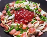 簡単♪ナポリタンうどん♪作り方6写真