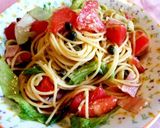 簡単♡BLTの冷製ジェノベーゼパスタ♪作り方6写真