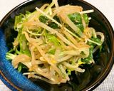 超簡単☆水菜ともやしのさっぱりナムル作り方4写真