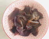 コリコリきくらげと豚肉の卵炒め♡作り方1写真