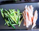 サラダチキンのトマト風味冷やし中華作り方1写真