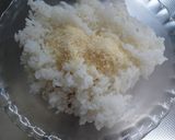 ベーコンとチーズの洋風焼おにぎり作り方3写真