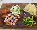 簡単 お好み野菜のポテトチーズ焼き✩作り方1写真