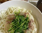暑い日に!梅と豆苗のぶっかけ冷やし麺作り方9写真