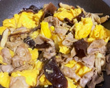 コリコリきくらげと豚肉の卵炒め♡作り方6写真